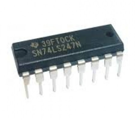 【まっつー】 SN74LS247N 74LS247 Texas BCD to 7-Segment Decoder DIP16 NEW